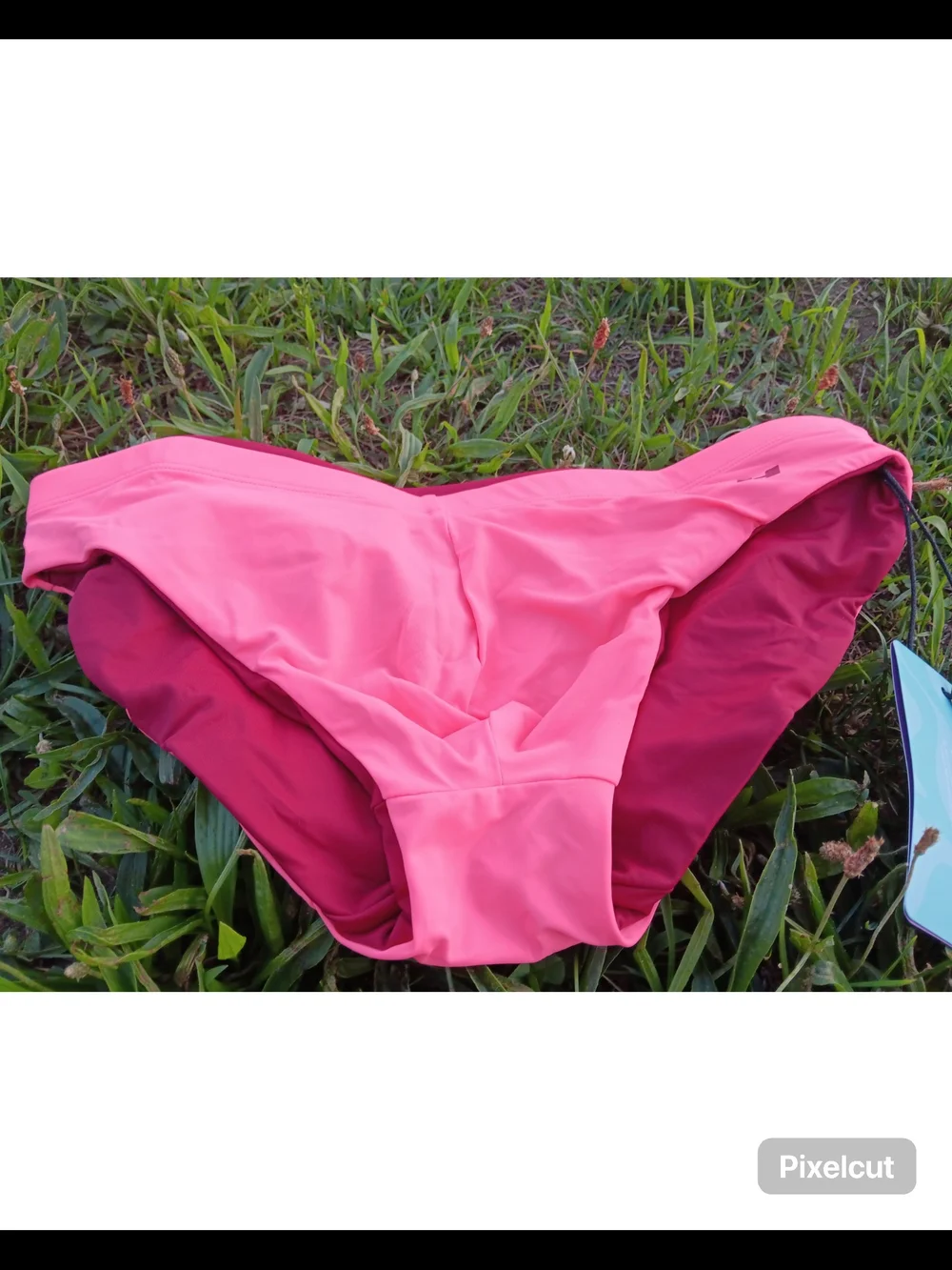 HUNK Luxury Reversible Swim Brief Pink Burgundy M NWT